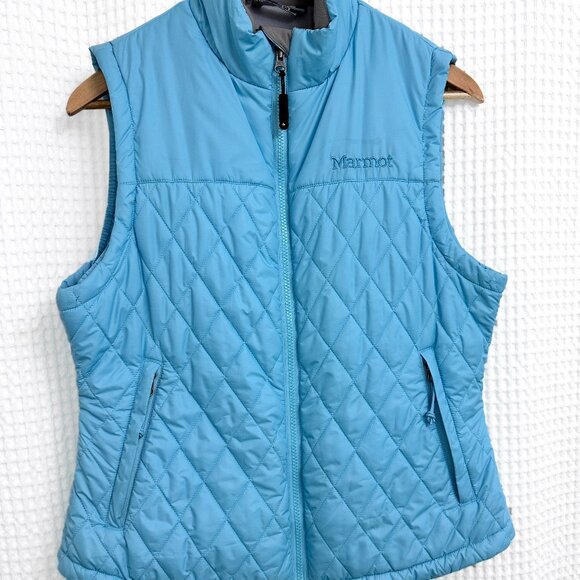 Marmot Women's Kitzbuhel Quilted Vest Powder Blue Sz Medium - Picture 8 of 9